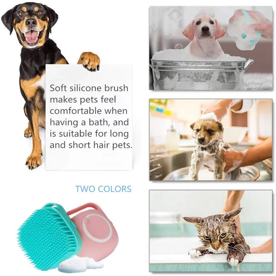 Shower Grooming Brush with Dispenser