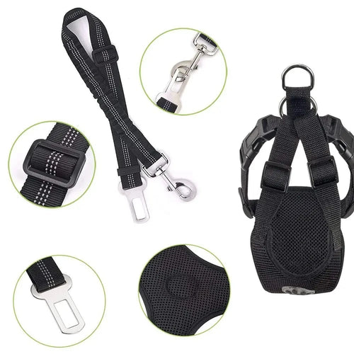 Dog Car Harness & Seatbelt