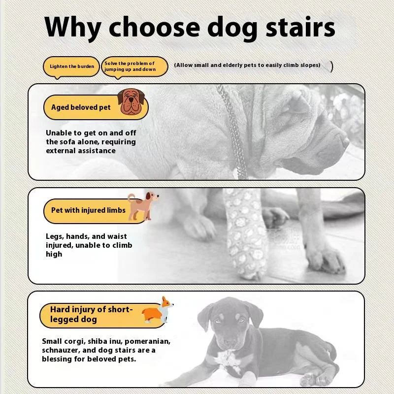 Bone Shape Pet Stairs