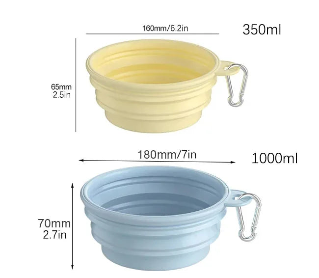 Collapsible Travel Dog Bowl